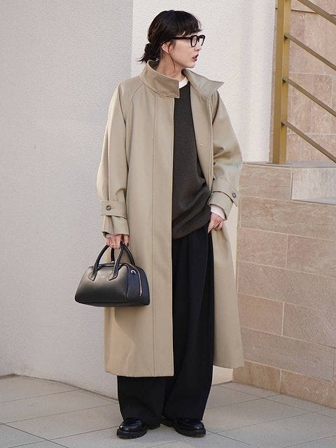 ロングコートコーデ5