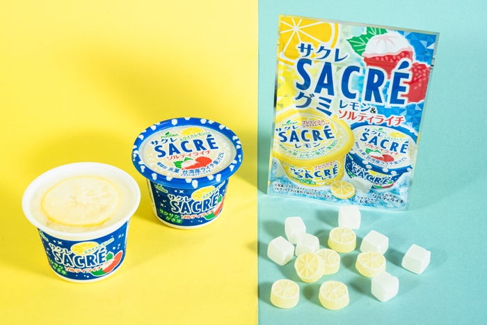サクレ ソルティライチ（税込183円）、サクレグミ レモン＆ソルティライチ（税込224円）（提供画像）
