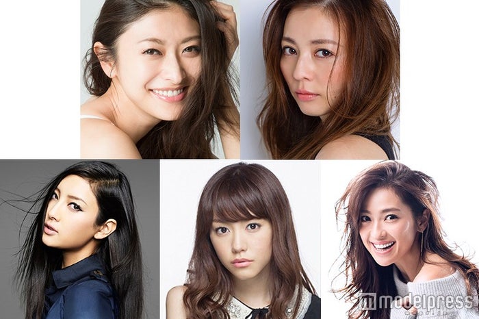 「TGC2016S/S」に出演する（左上から時計回りに）山田優、香里奈、中村アン、桐谷美玲、菜々緒