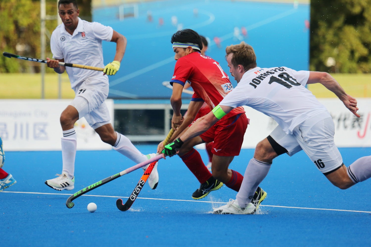 「ホッケー日本代表国際強化マッチ」の様子（提供写真）