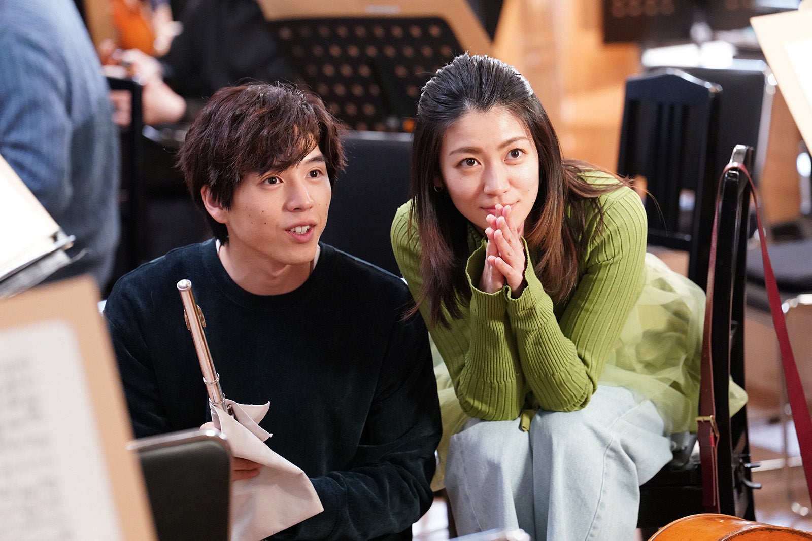 坂東龍汰、瀧内公美／「リバーサルオーケストラ」第3話より（C）日本テレビ