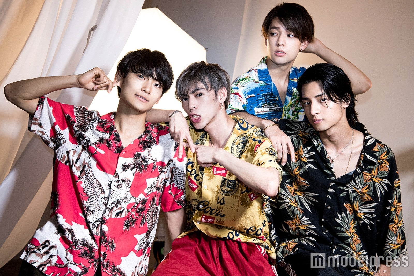 ANTIME（左から）Fu、U、Kauan、AM（C）モデルプレス