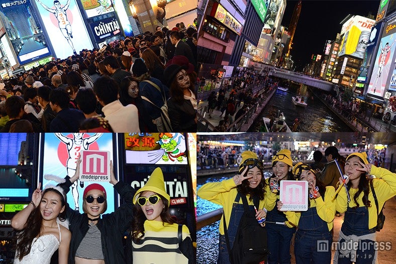 ＜ハロウィン＞道頓堀が大パニック！仮装ピーポーが一挙集結