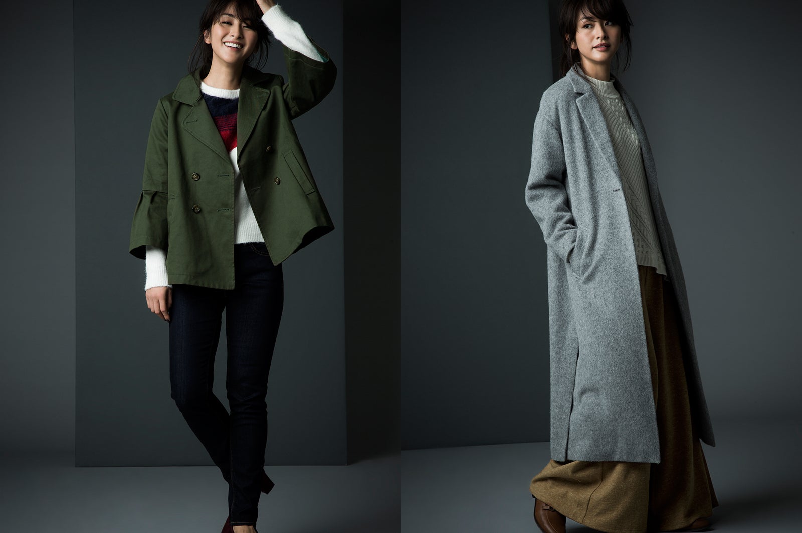 オーバーサイズの“コート”でも女性らしく着こなす技
