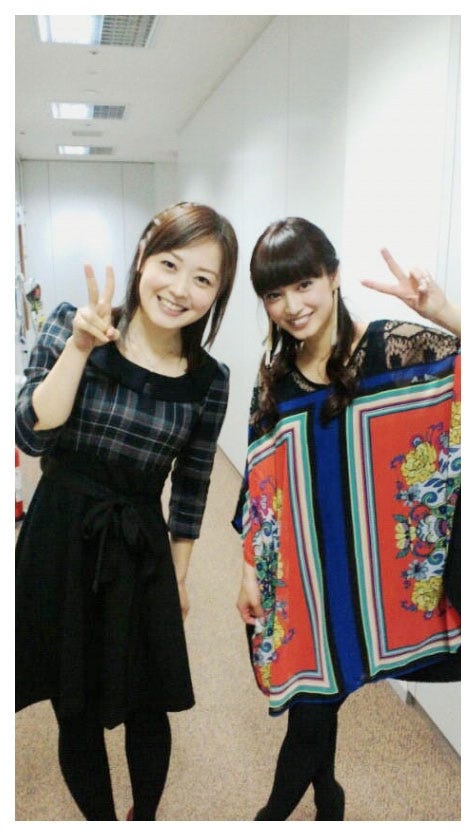 水卜麻美アナウンサー、平愛梨/平愛梨オフィシャルブログ(Ameba)より