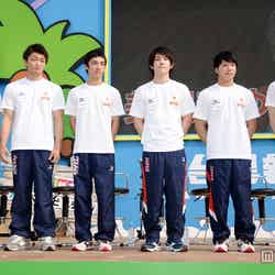 「体操世界選手権2014」に出場する日本代表選手の壮行会の模様