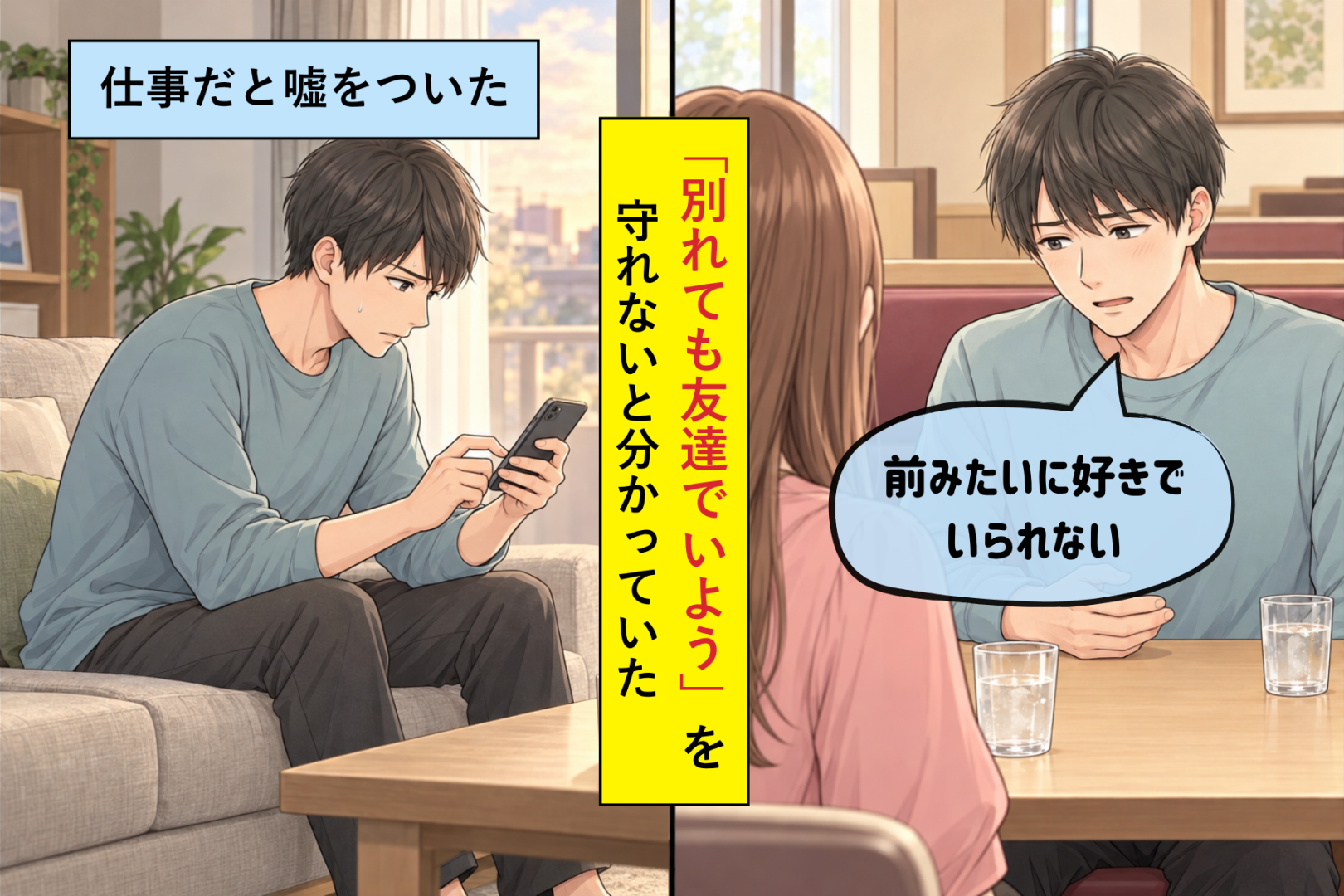 元恋人の親友と付き合い始めた俺が、仲間のキャンプを急に断った本当の理由