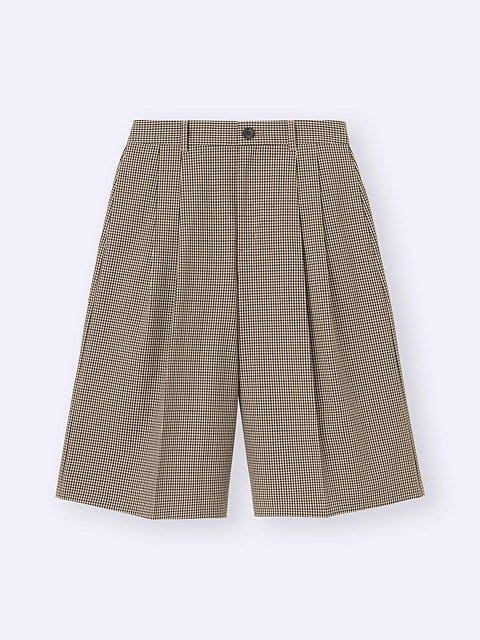 GUのバミューダチェックショートパンツ