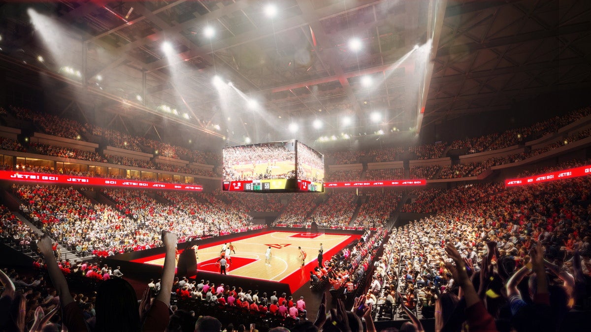 バスケットボール試合開催時CG／提供画像