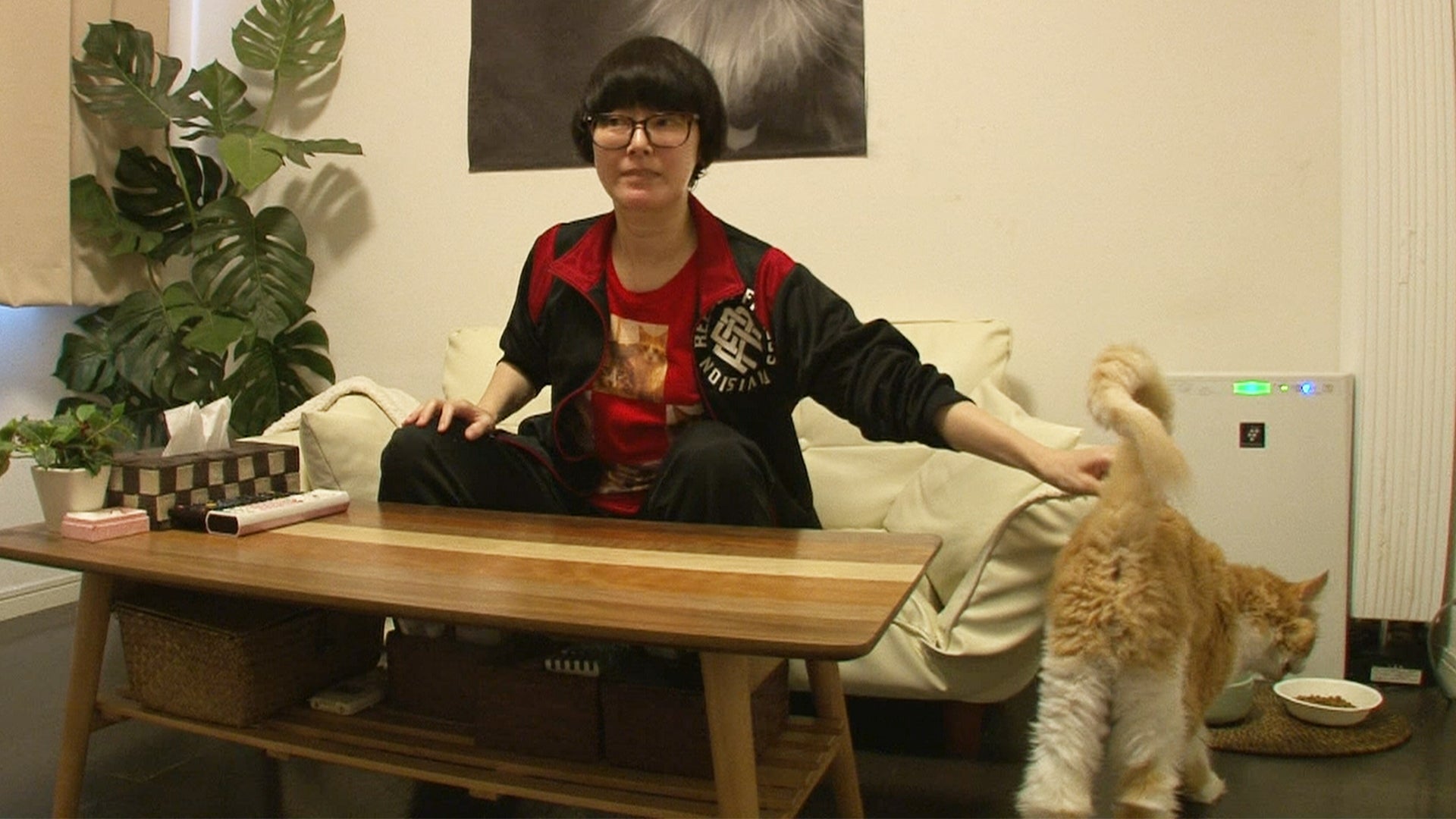 遠野なぎこも自宅を公開（写真提供：テレビ朝日）