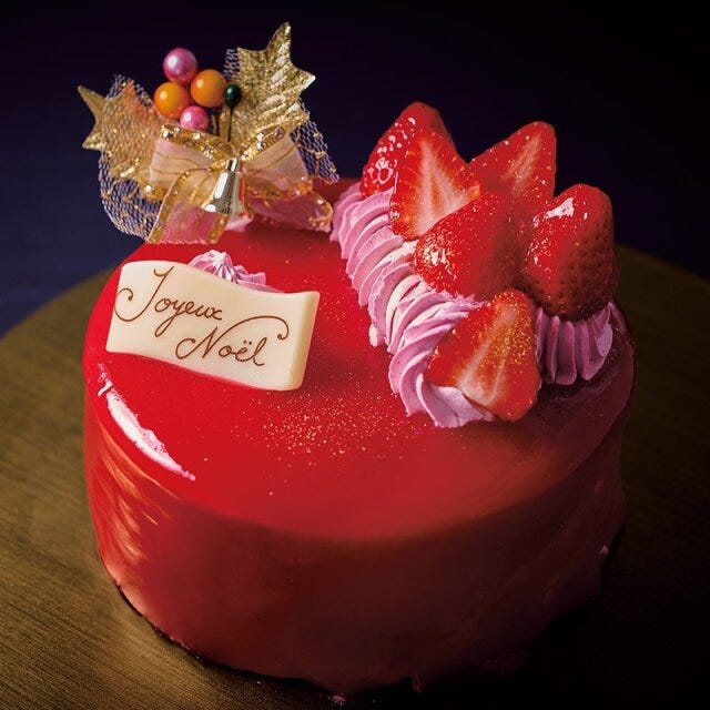シャトレーゼ　クリスマスケーキ　期間限定　Xmasプレミアム・ルージュ14cm