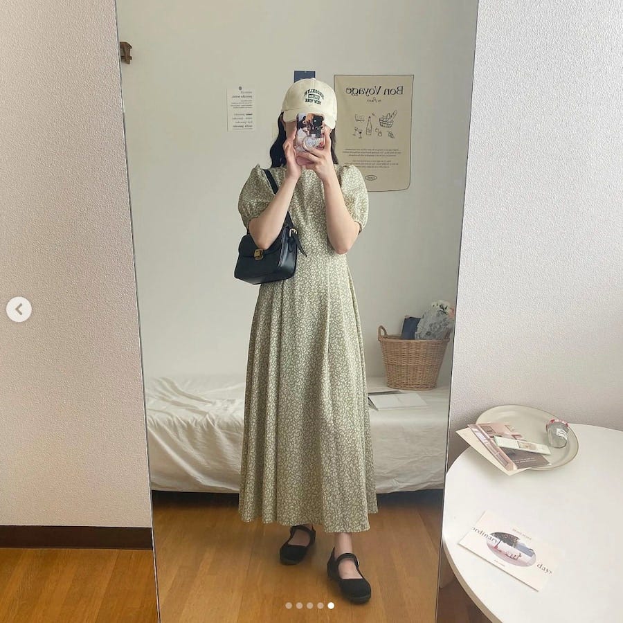 lauirの小花柄ワンピース