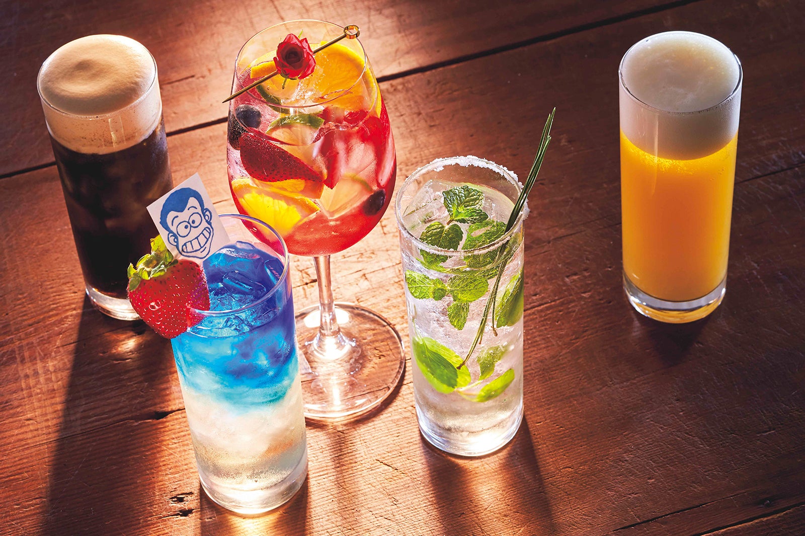 ルパン一味をイメージしたオリジナルカクテル／画像提供：ユー・エス・ジェイ