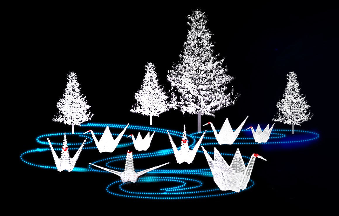 イルミネーションイメージ／画像提供：大阪城イルミナージュ実行委員会