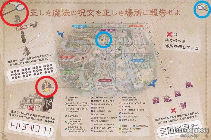 「小さな網」で「小さなホウキ」を、「大きな網」で「大きなホウキ」を捕まえる