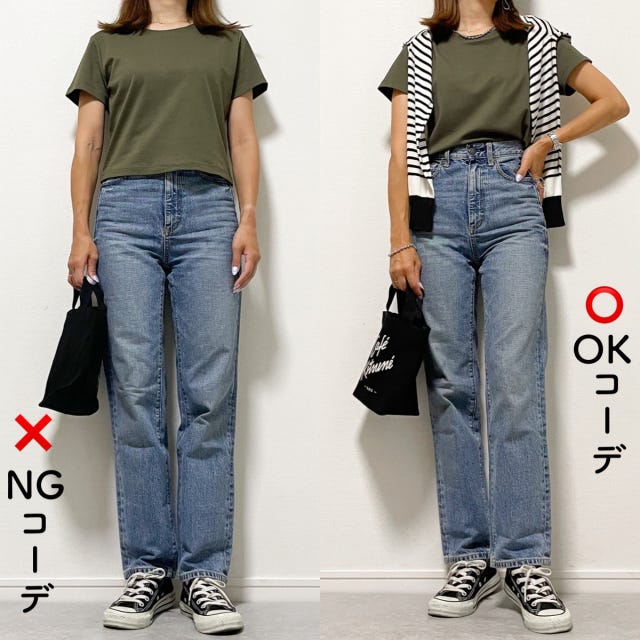 GU　コットンミニT　NGOKコーデ　大人