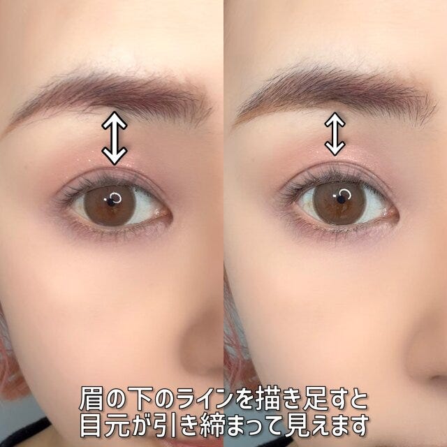 眉の下　幅　解説