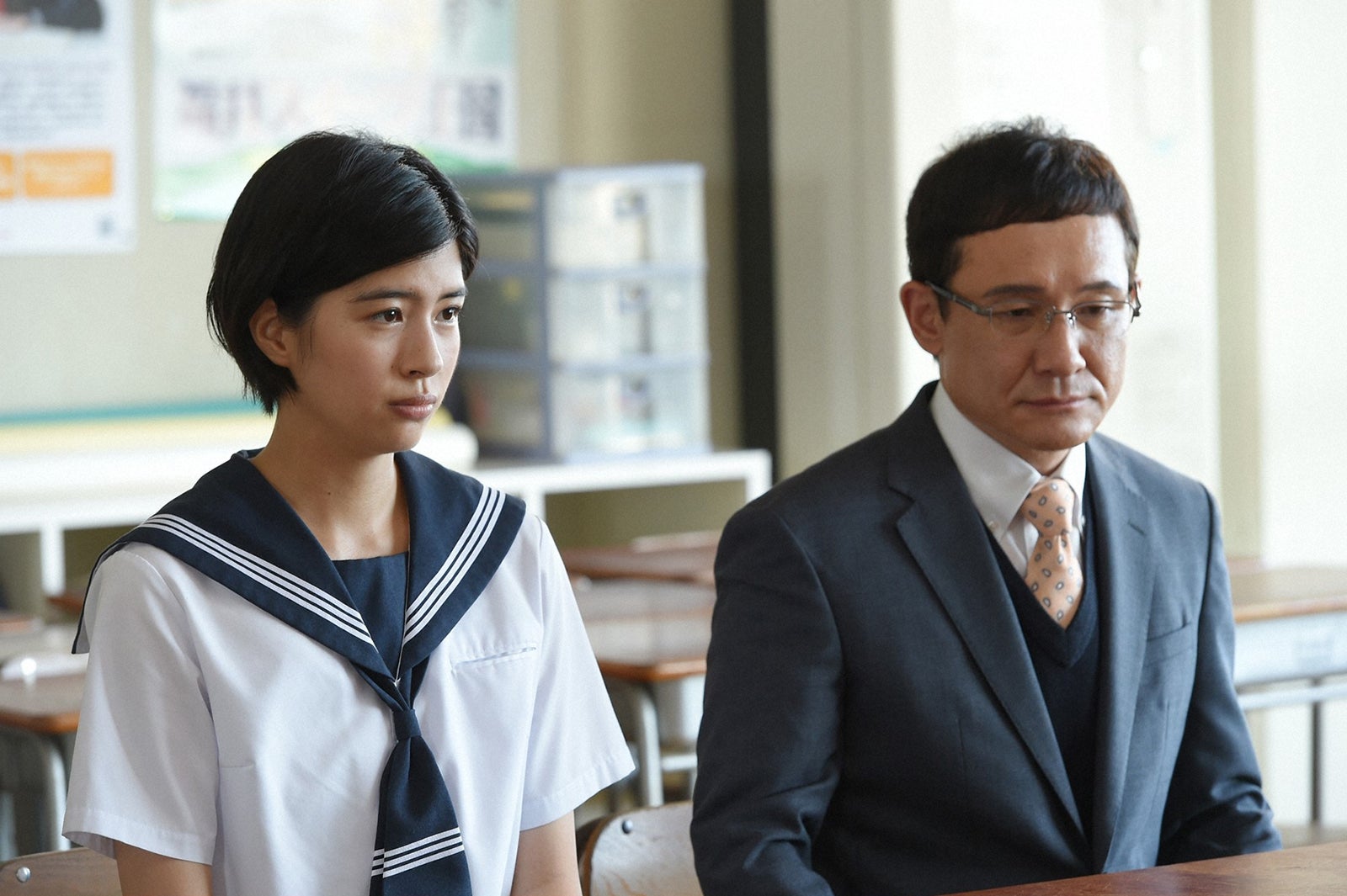 佐久間由衣、木下ほうか／「チア☆ダン」第8話より（C）TBS