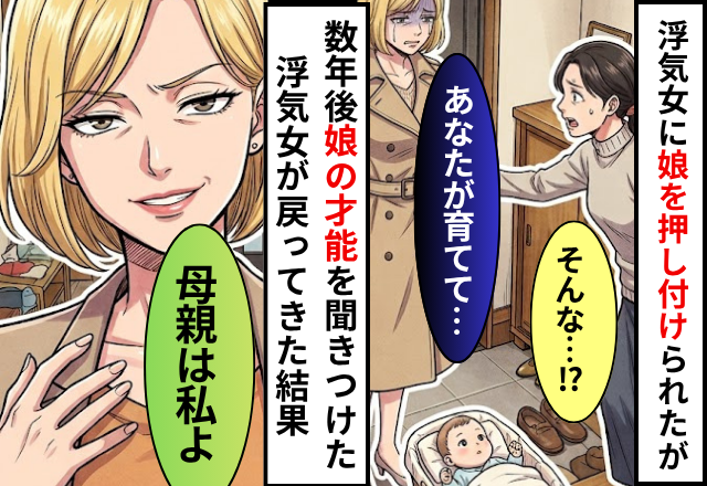 浮気女「あなたが育てて」娘を押しつけられた妻！数年後⇒娘の成功を聞きつけた浮気女が戻ってきた結果