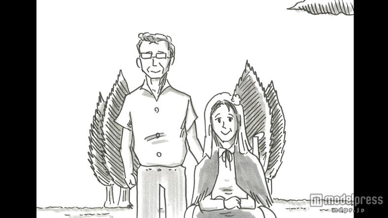 病気になったサキ（小西真奈美）に寄り添う大介（中村獅童）／（C）2014『振り子』製作委員会