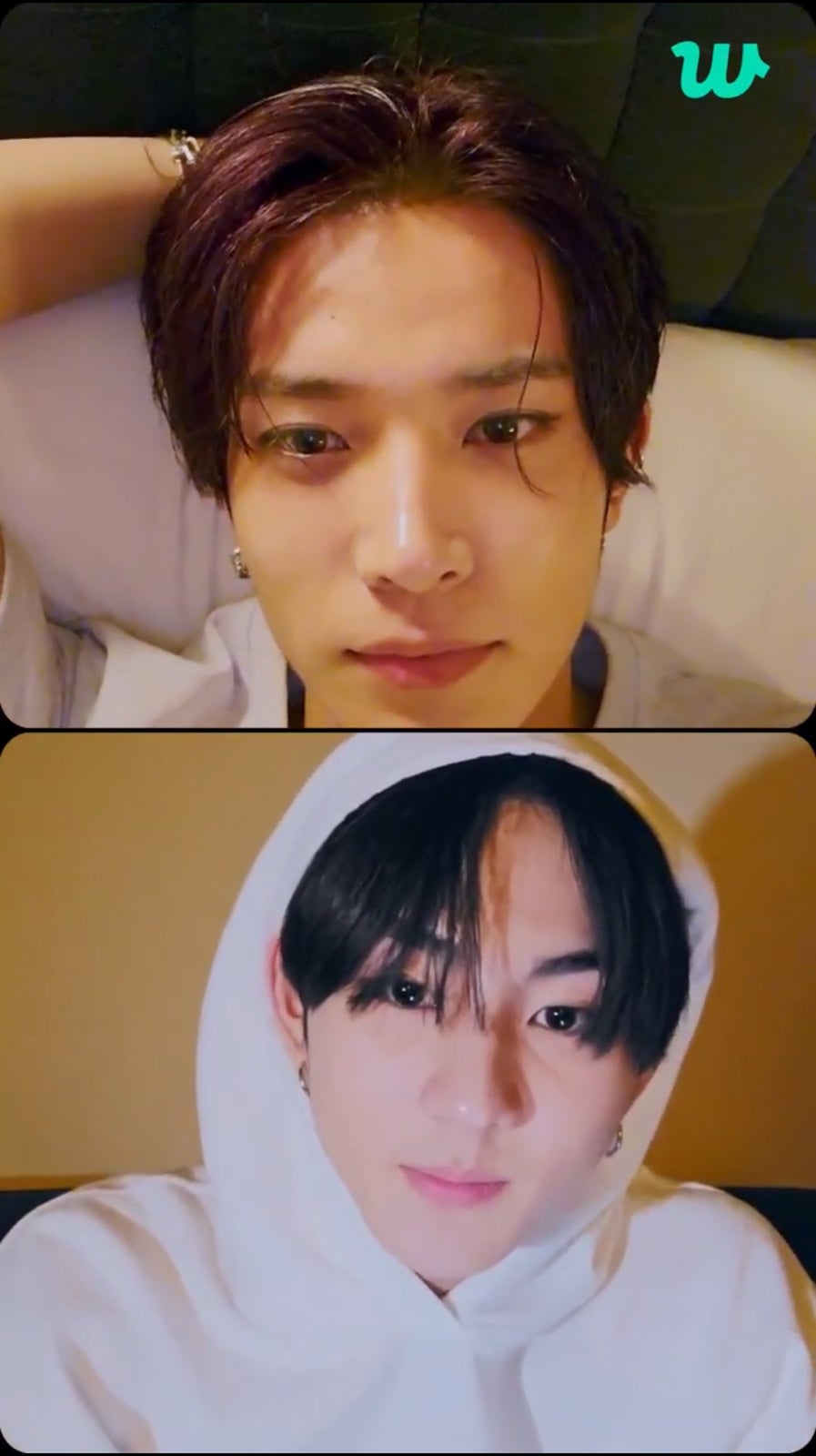 ENHYPEN「Weverse」生配信の様子（P）&（C） BELIFT LAB Inc.