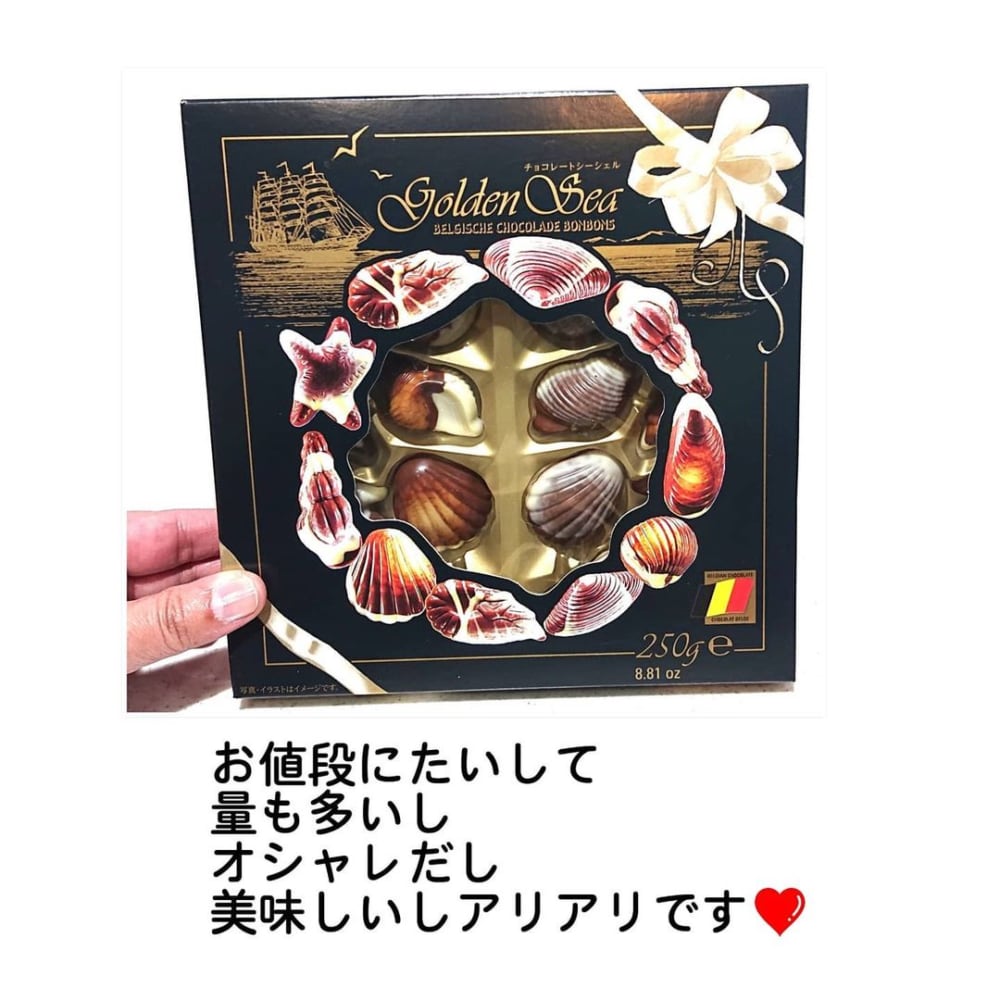 業務スーパーのチョコレートシーシェルのパッケージ写真
