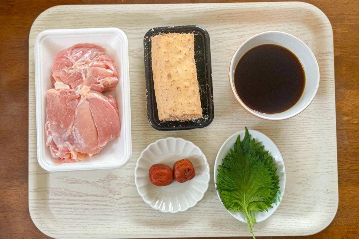 鶏肉の梅てり焼き