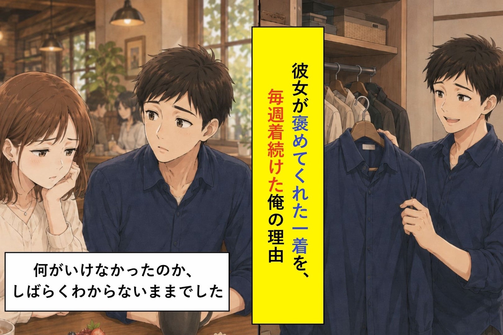 彼女が褒めてくれた一着を、毎週着続けた俺の理由