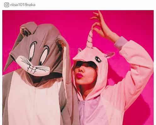 仲里依紗&中尾明慶“着ぐるみ”2ショットでバースデー「素敵夫婦」「おちゃめで可愛い」の声続々
