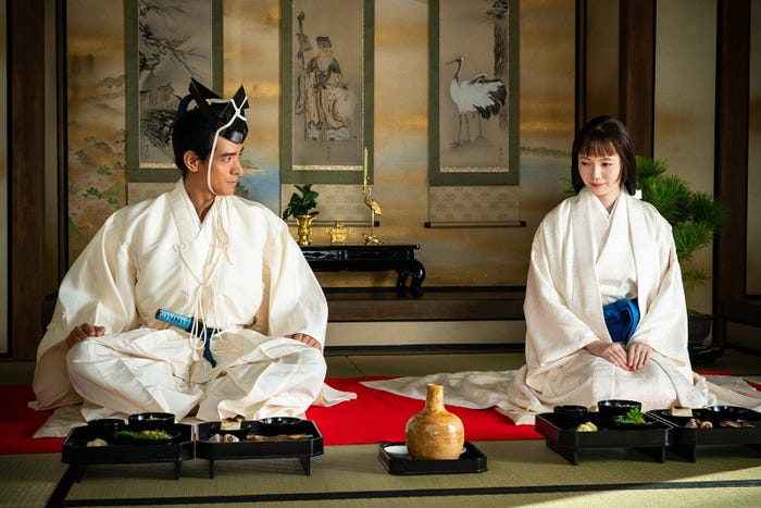 中島歩、宮崎あおい「豊臣兄弟!」第10話(C)NHK