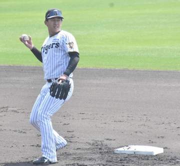 阪神 ドラ1の立石が「左手首の関節炎」発症後初の全体ノックに参加