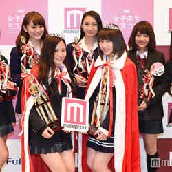 「女子高生ミスコン2015‐2016」グランプリ＆準グランプリ＆各賞受賞者（C）モデルプレス