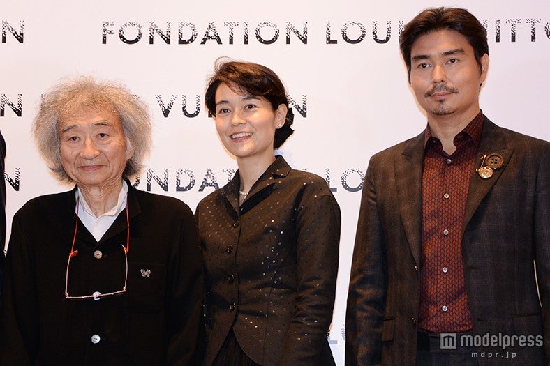 （左から）小澤征爾氏、小澤征良氏、小澤征悦