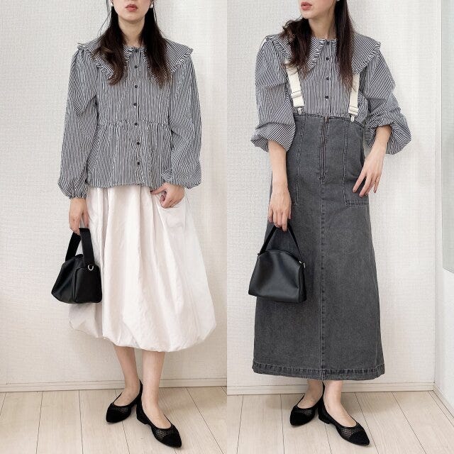 スカートはすっきりラインが◎