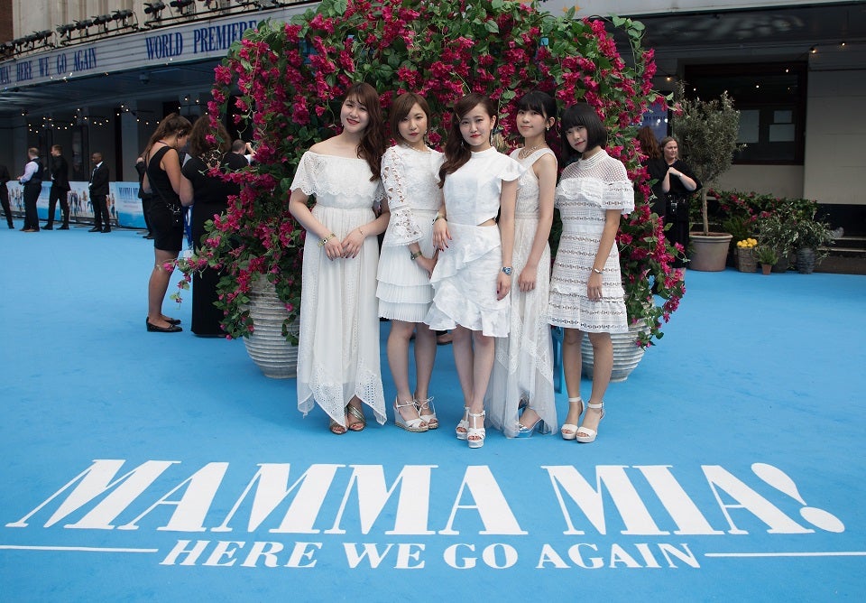 『マンマ・ミーア！ ヒア・ウィー・ゴー』ロンドンレッドカーペットでのショット（提供写真）