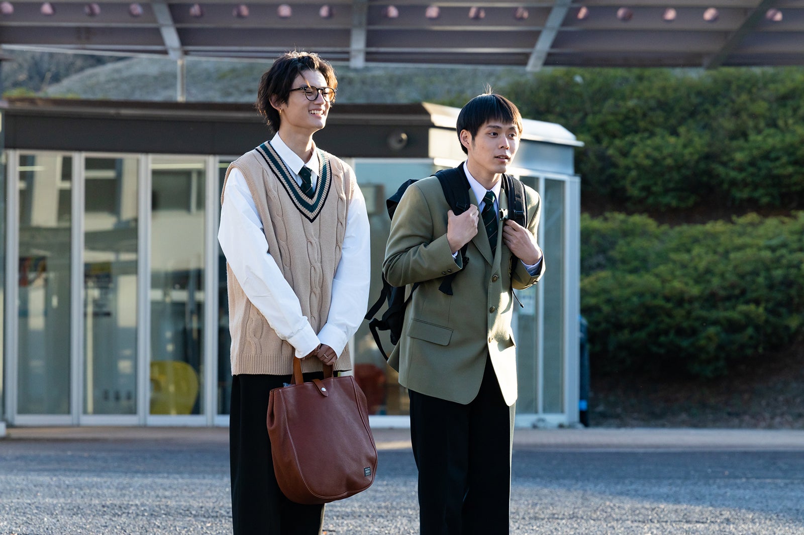 細田佳央太、藤原大祐 「もしも、イケメンだけの高校があったら」より（C）テレビ朝日