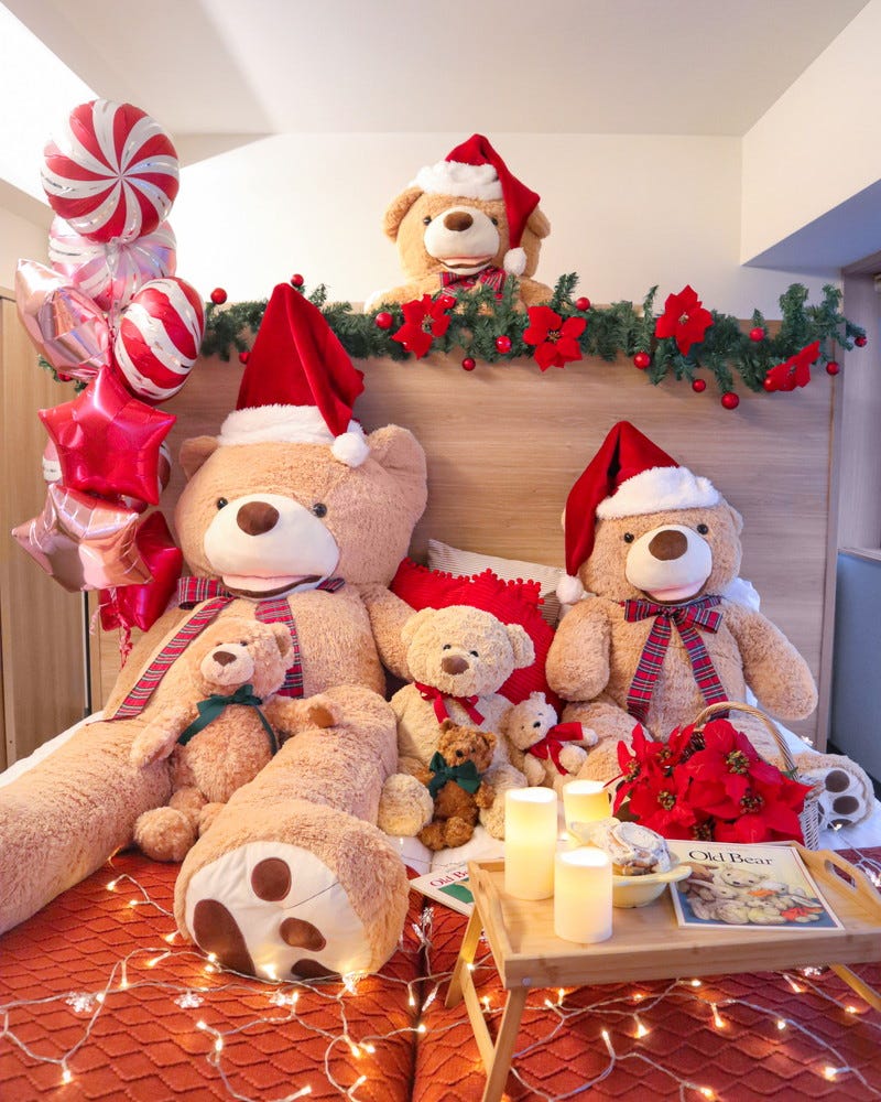 可愛いテディベアとクリスマス会!新宿「テディルーム」がホリデー仕様に