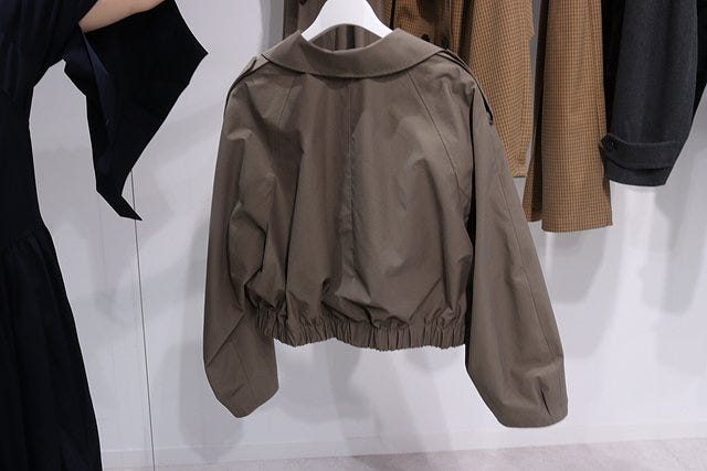 GUのショートトレンチコート