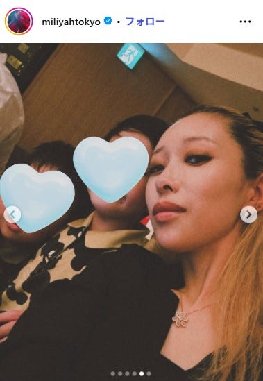 加藤ミリヤInstagramより