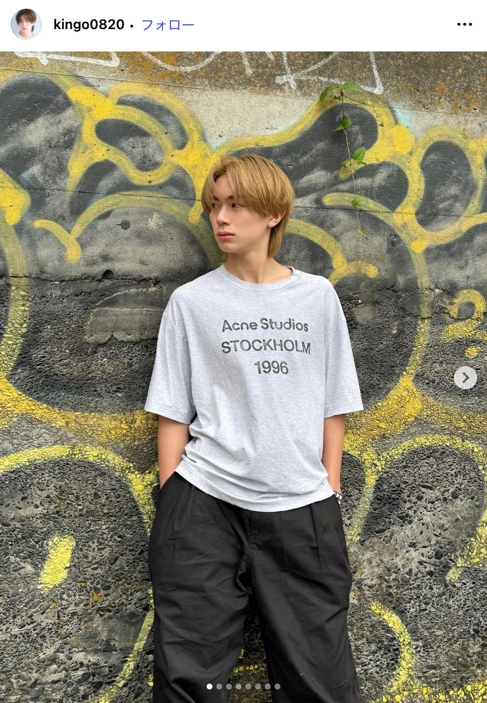 内⽥⾦吾 Instagramより