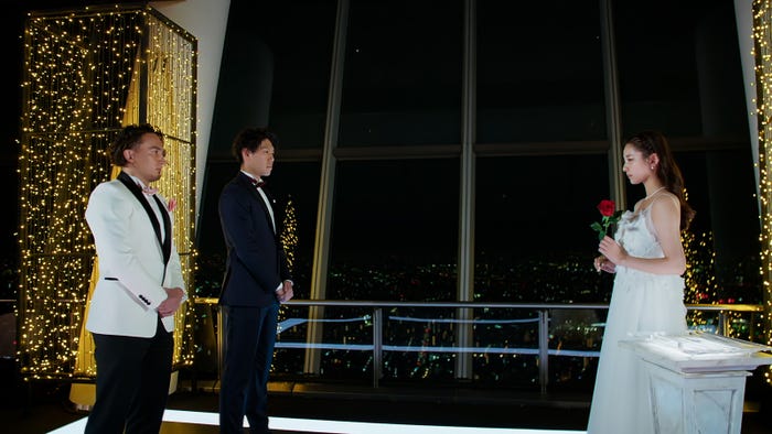 佐藤マクファーレン優樹、長谷川惠一、尾崎美紀「バチェロレッテ・ジャパン」シーズン9(C) 2022 Warner Bros. International Television Production Limited