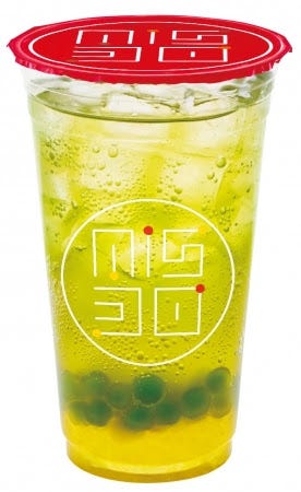 タピオカ マスカットフレーバーソーダwithパインゼリー/画像提供:ダスキン