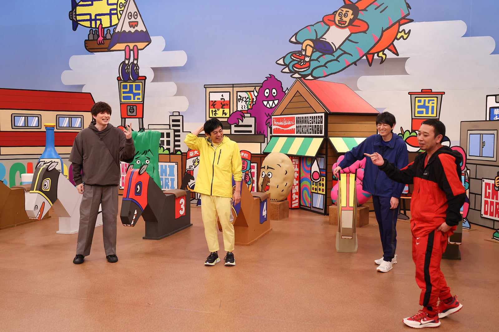 城田優、博多華丸、博多大吉、大悟 （C）カンテレ