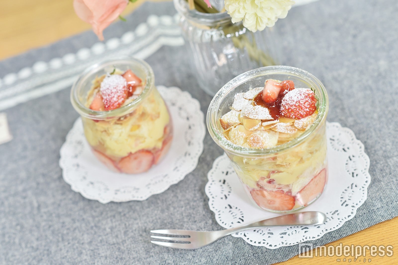 「ジャーで作るミルフィーユ」完成です！（C）モデルプレス