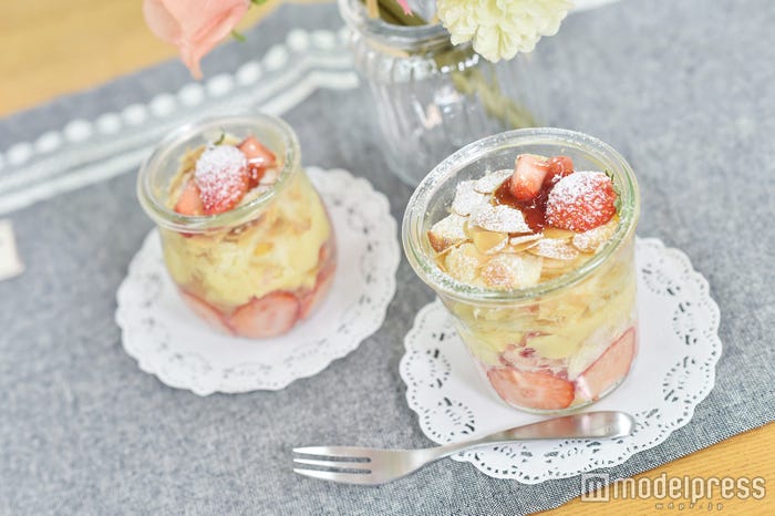 「ジャーで作るミルフィーユ」完成です!(C)モデルプレス