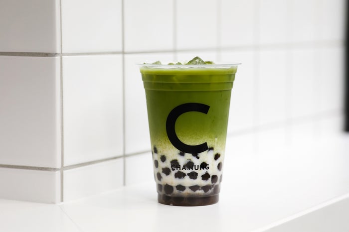 タピオカ抹茶ラテ650円／画像提供：CHA NUNG
