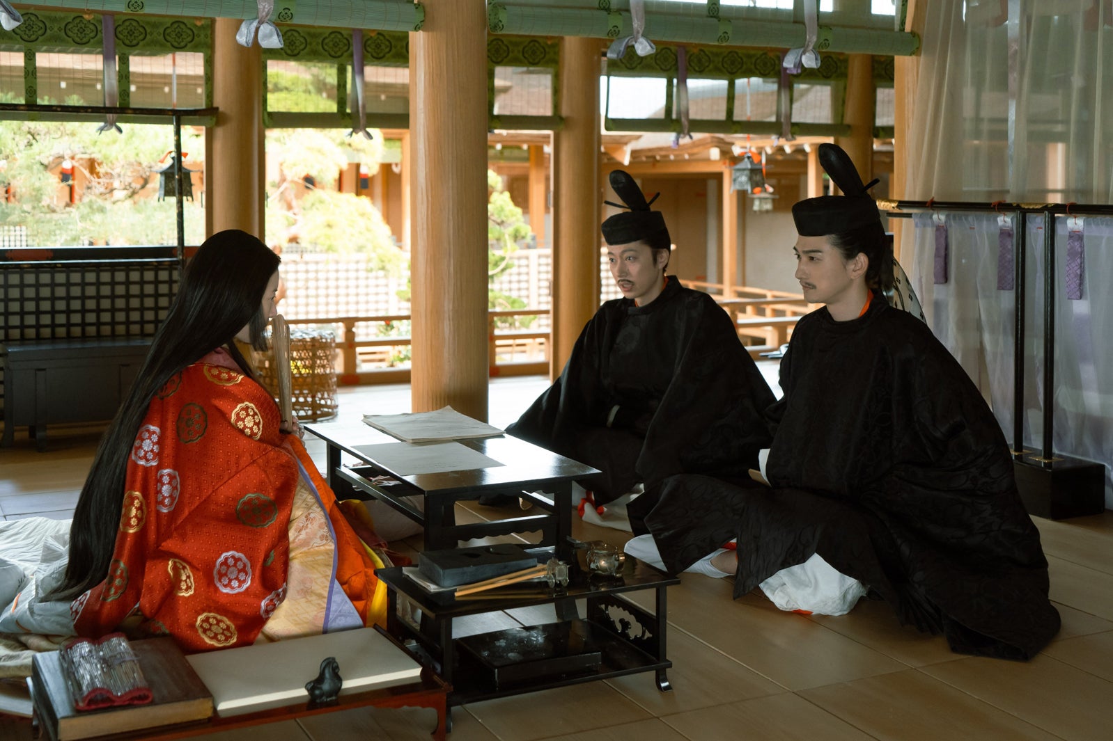 吉高由里子、金田哲、町田啓太「光る君へ」第33話（C）NHK