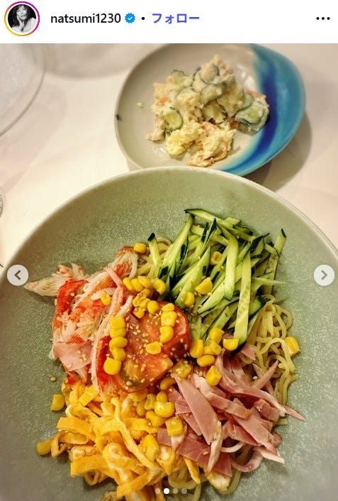 小川菜摘Instagramより