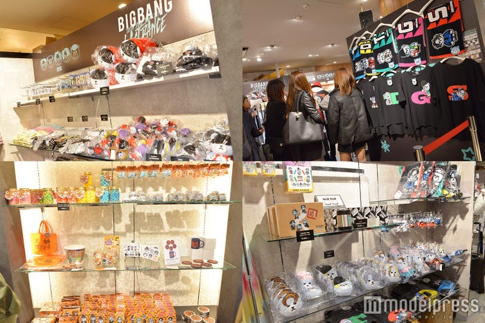 「KRUNK×BIGBANG POPUP SHOP」グッズコーナー(C)モデルプレス