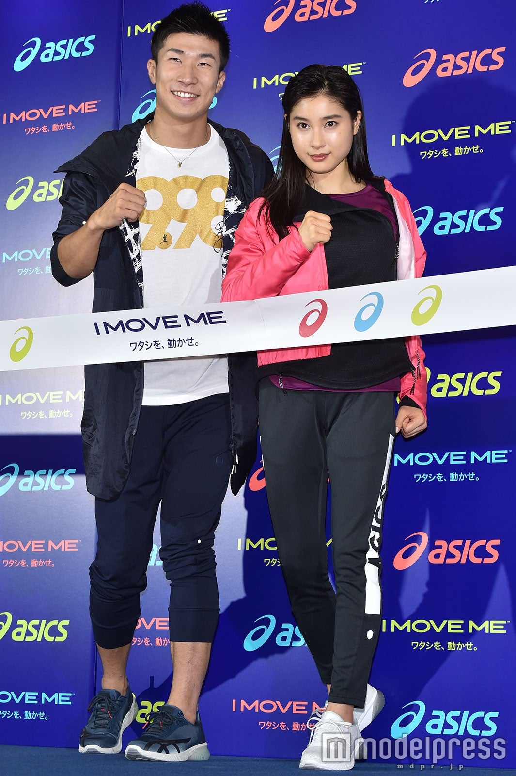 桐生祥秀選手、土屋太鳳 （C）モデルプレス